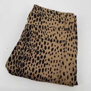 Good American Good Waist Women 12/31 Leopard High Rise Stretch Skinny Leg Jeans